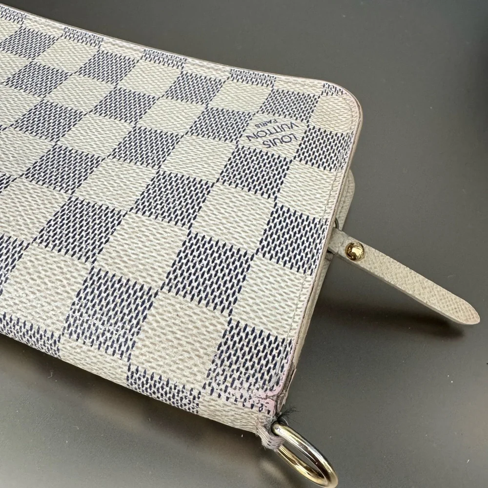 Louis Vuitton Insolite Bifold Damier Azur Long Wallet AUTHENTIC - Picture 14 of 15